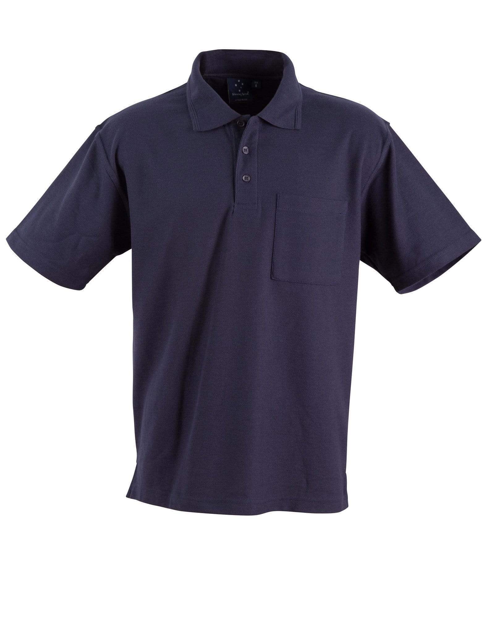 Winning Spirit Unisex Pocket Polo Shirt PS41 Metro Workwear.